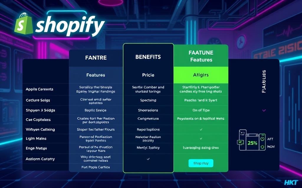 Shopify pricing plans comparison