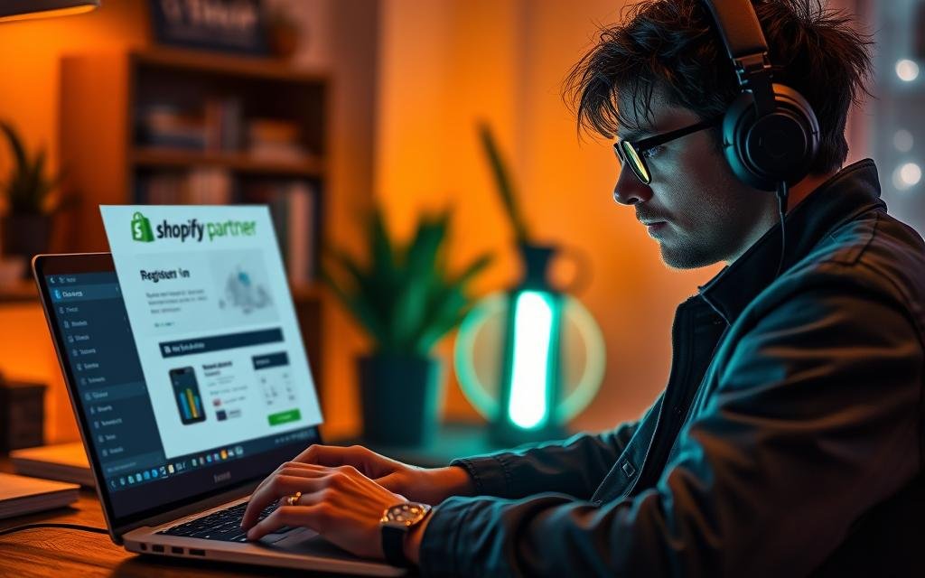 how to create shopify partner account