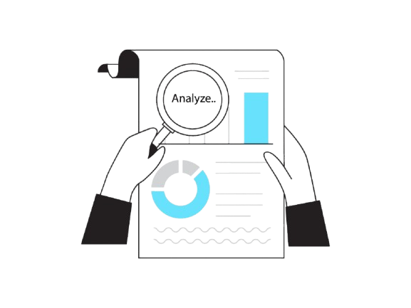 data analyzing icon