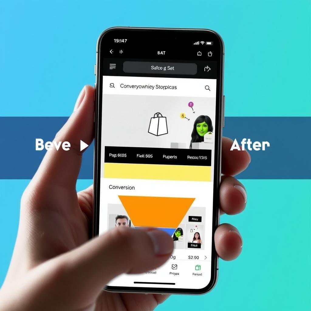 Shopify store mobile optimization results