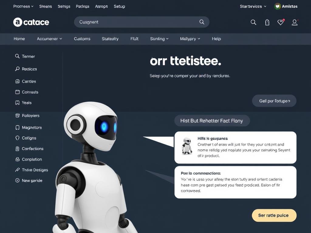AI chatbot providing personalized shopping assistance representing the future of online shopping AI chatbot providing personalized shopping assistance representing the future of online shopping