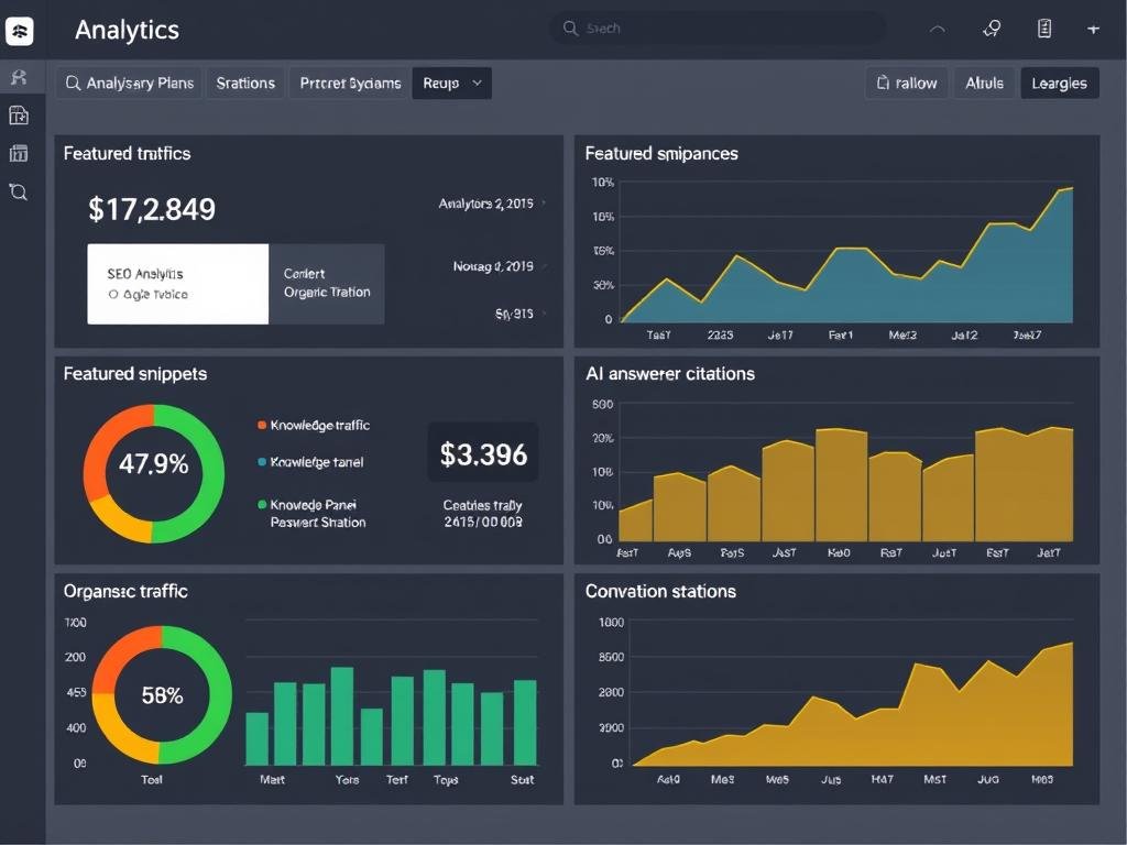 AI search visibility dashboard showing key metrics for future-proof SEO