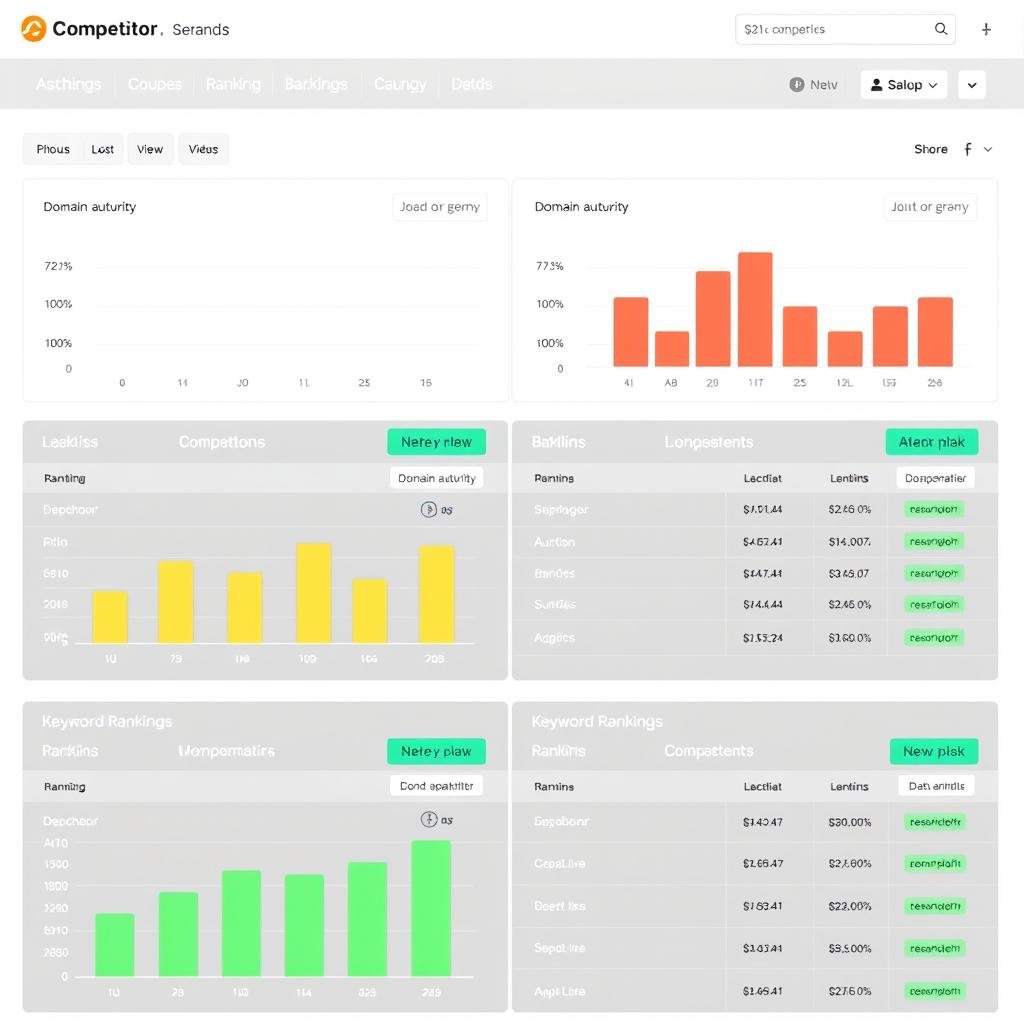 Competitor analysis dashboard in Codersit Org SEO Suite Competitor analysis dashboard in Codersit Org SEO Suite