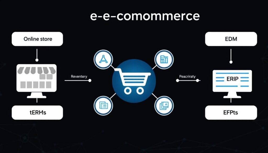 Custom e-commerce solution showing seamless integration between systems
