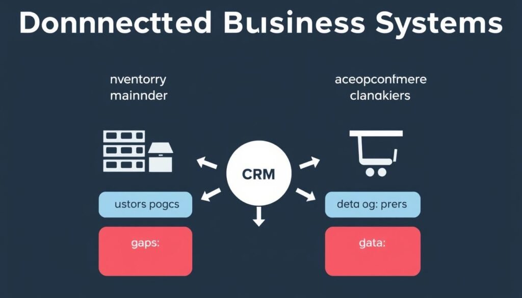 Disconnected business systems causing integration problems