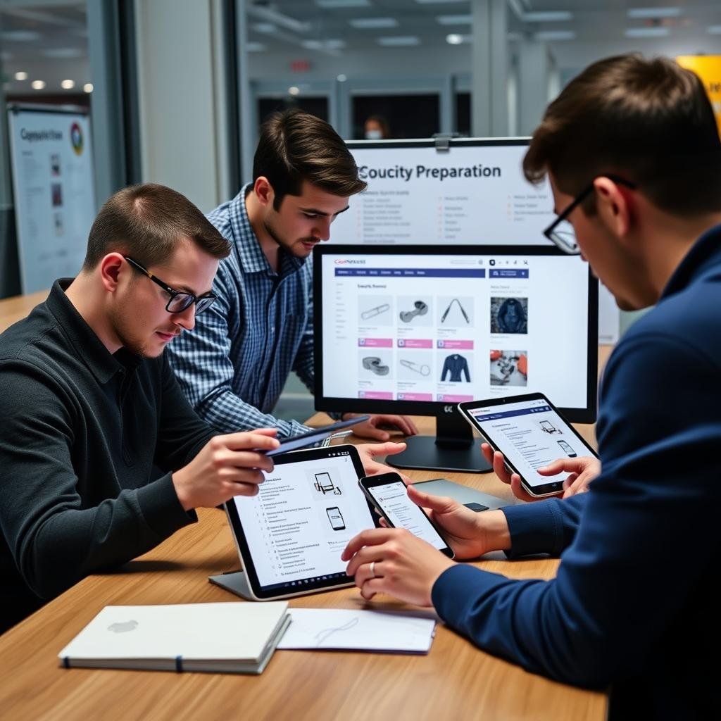 E-commerce testing and launch phase