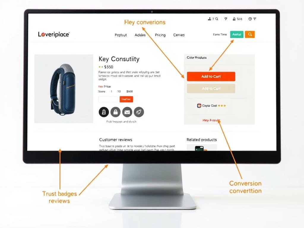 Example of a high-converting product page design by Codersit Org showing key conversion elements Example of a high-converting product page design by Codersit Org showing key conversion elements